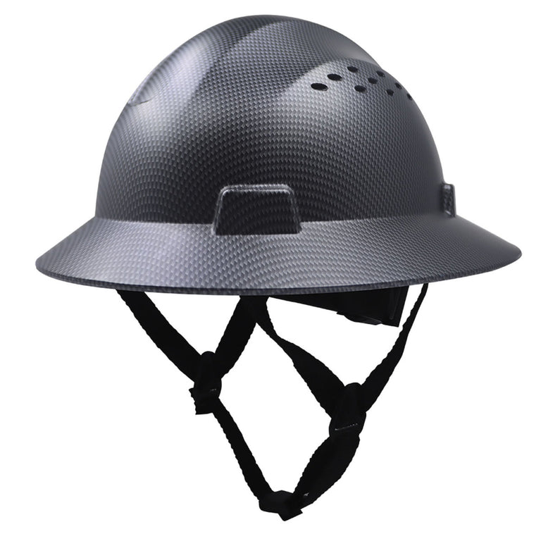 General Electric Vented Full Brim Hard Hat 4-Point Ratchet Suspension - GH328