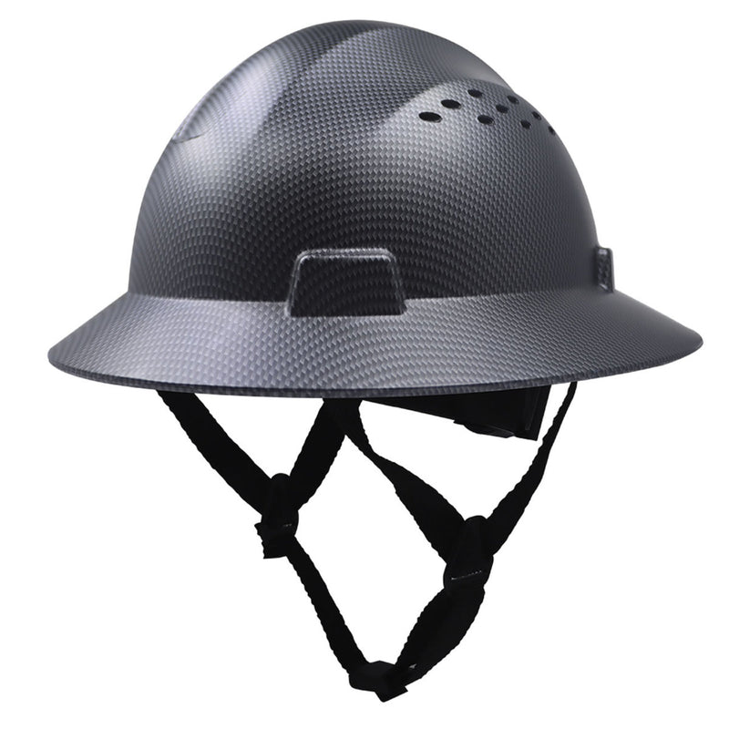 General Electric Vented Full Brim Hard Hat 4-Point Ratchet Suspension - GH328