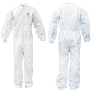 General Electric GW902 Microporous Protective Coverall, White, Case of 24