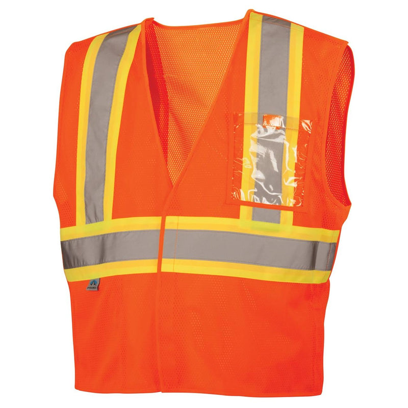 Custom Pyramex RVHL27 Type R Class 2 Hi-Vis Breakaway Mesh Safety Vest