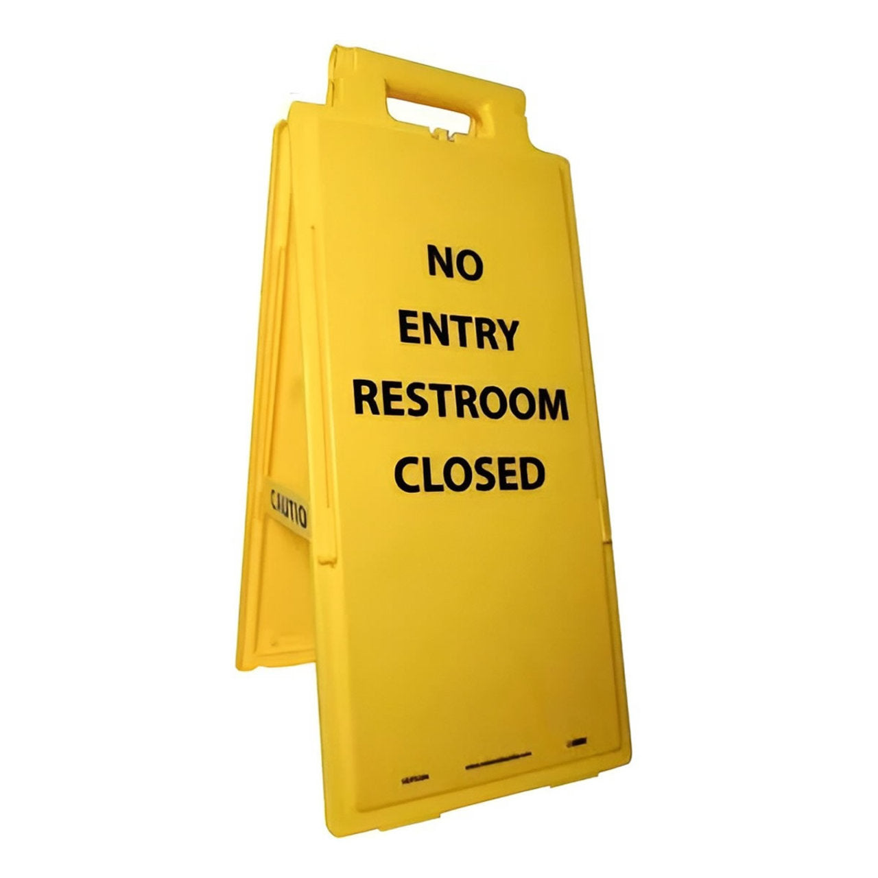 No Entry Restroom Closed English Only 10.75x24.625, Heavy Duty Floor Sign