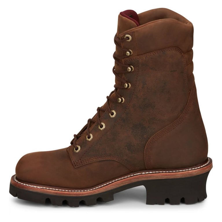Chippewa Men's Super DNA 9" Logger Waterproof Insulated EH Soft Toe Boots, 59408, Tan