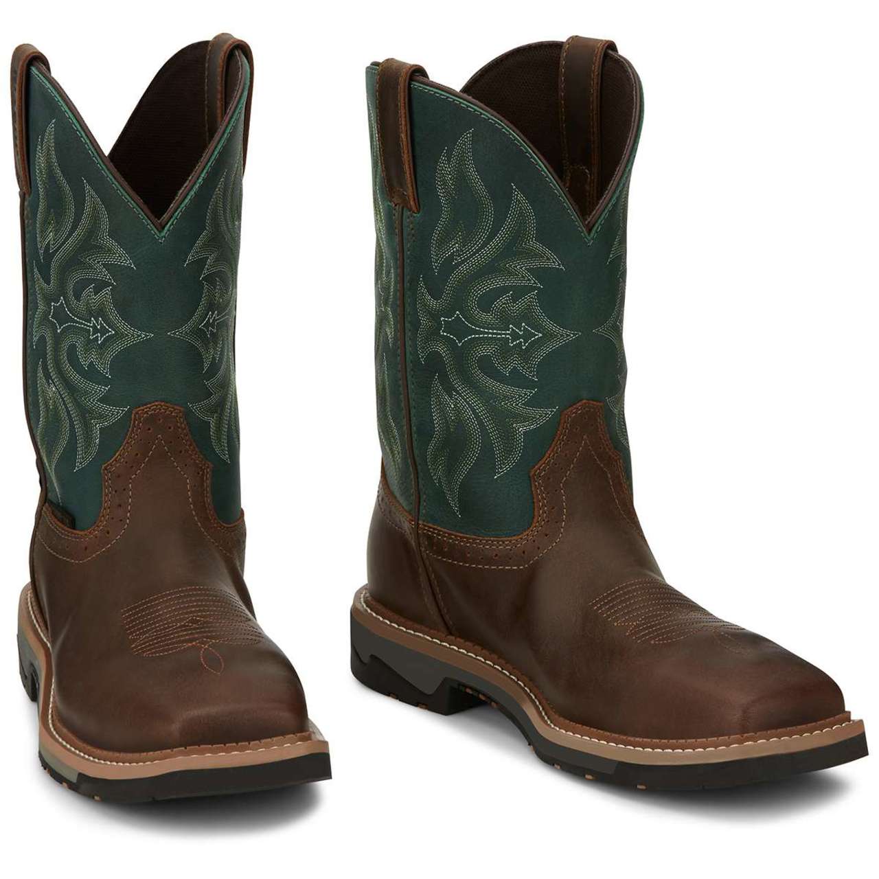 Justin Men's Bolt 11" Waterproof EH Composite Toe Boots, SE4105, Tan