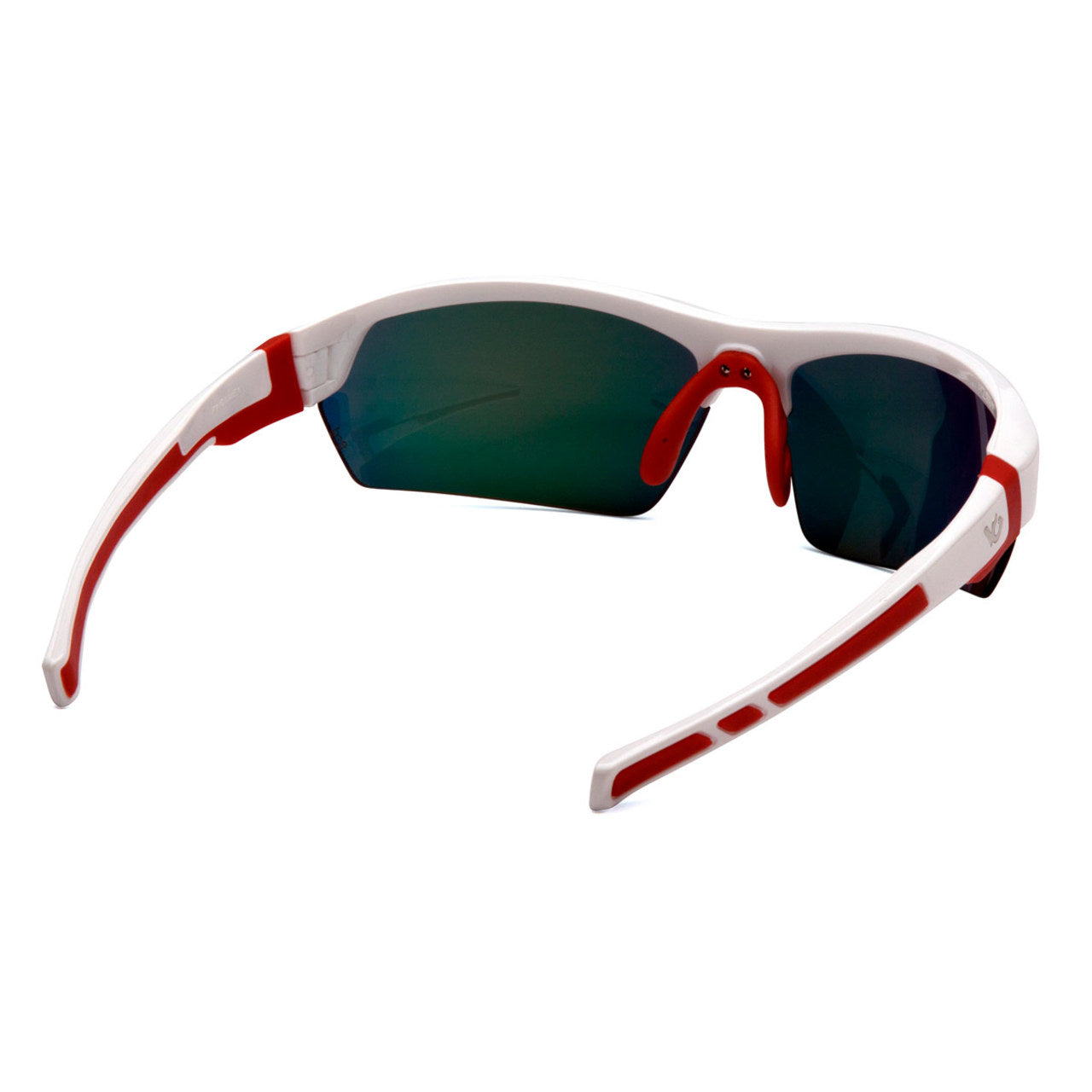 Venture Gear Tensaw Safety Glasses - Red Mirror Polarized Lens - White Frame