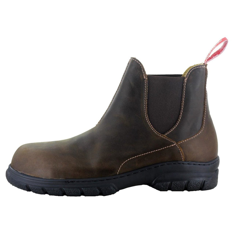 Mellow Walk Women's Maddy Slip-On EH Composite Toe Boots, 446128BRN, Brown