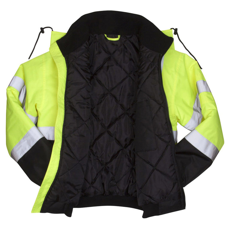 Pyramex RJ32 Type R Class 3 Hi-Vis Waterproof Quilt Lined Jacket