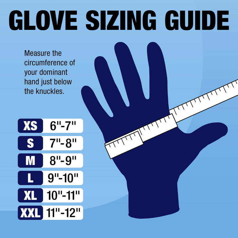 DASH BIONOVA PLBN200 Nitrile Exam Grade Disposable Gloves, Violet Blue, 3.9 mil, Box of 200