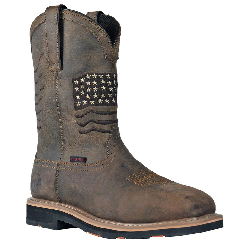 Hoss Men's Rushmore Composite Toe Boots, 92065, Brown