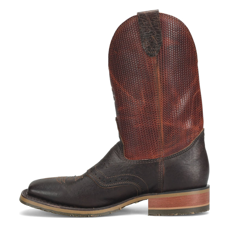 Double-H Men's Baler 10" Roper Soft Toe Boots, DH4654, Brown
