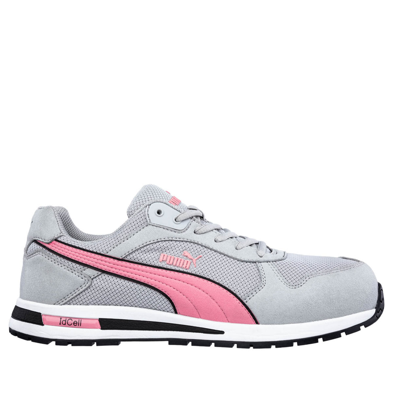 Puma Safety Women's Frontside Low EH Composite Toe, 643085, Grey/Pink