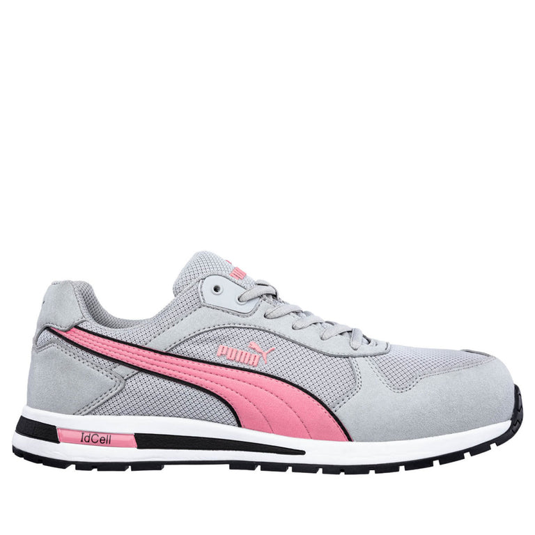 Puma Safety Women's Frontside Low EH Composite Toe, 643085, Grey/Pink