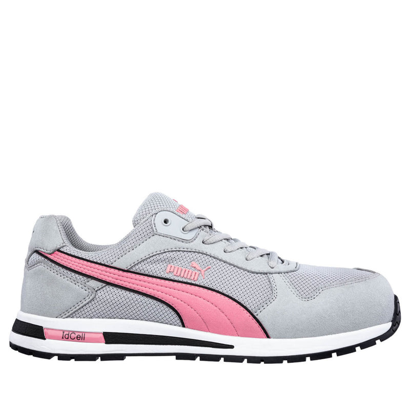 Puma Safety Women's Frontside Low EH Composite Toe, 643085, Grey/Pink