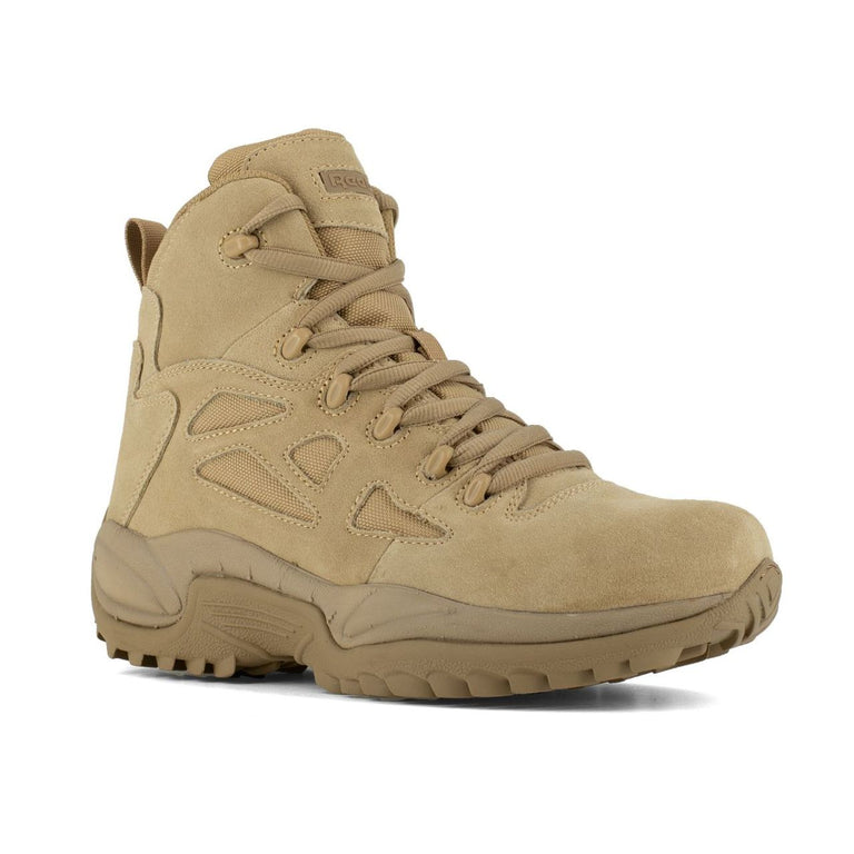 Reebok Men's 6" Rapid Response RB EH Soft Toe Stealth Boots, Tan