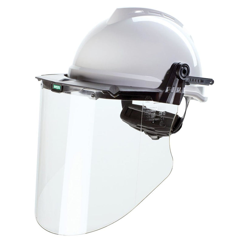 MSA V-Gard Clear Anti-Fog Polycarbonate Molded Visor, 10.375in x 17in x .098in - 10115853