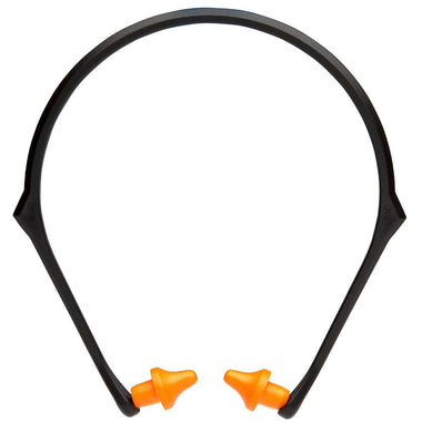 Pyramex BP3000 NRR 22dB Conical Banded Reusable Earplugs, BP3000, 10 Pair, Orange