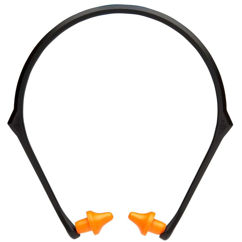 Pyramex BP3000 NRR 22dB Conical Banded Reusable Earplugs, BP3000, 10 Pair, Orange