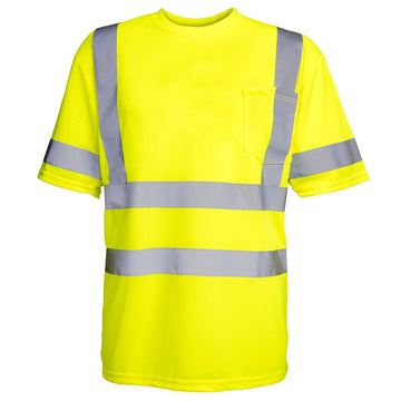 Rugged Blue Type R Class 3 Hi-Vis Wicking Mesh Short Sleeve T-Shirt