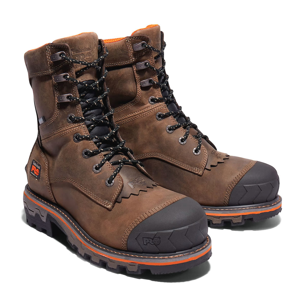 Timberland PRO Men's Boondock HD 8" Waterproof Composite Toe Logger Boots - TB1A29G92141