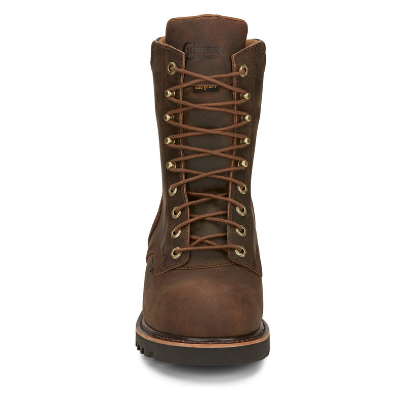 Chippewa Men's Valdor 8" Logger EH Waterproof Insulated Composite Toe Boots, 73238, Brown