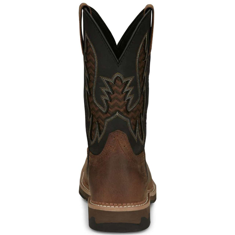 Justin Men's Bolt 11" EH Nano Composite Toe Boots, SE4113, Brown