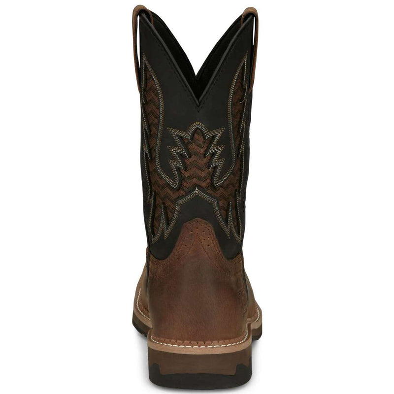 Justin Men's Bolt 11" EH Nano Composite Toe Boots, SE4113, Brown