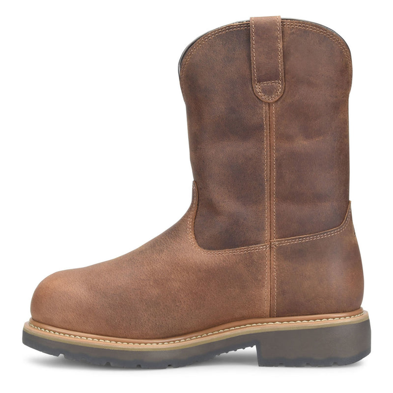 Double-H Boots Men's Boss 10" Wellington EH Alloy Toe Boots, DH4156, Brown