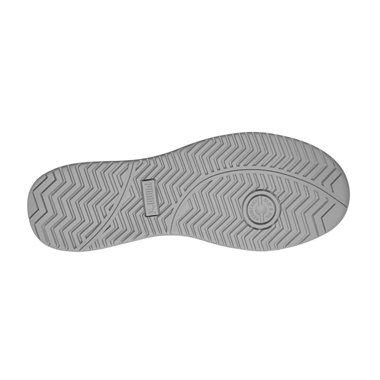 Puma Safety Women's Icon Suede Low SD Composite Toe Shoes, 640125, Gray/White