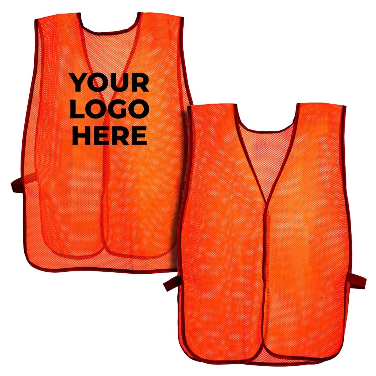 Custom Rugged Blue Non-ANSI Hi-Vis Mesh Safety Vest
