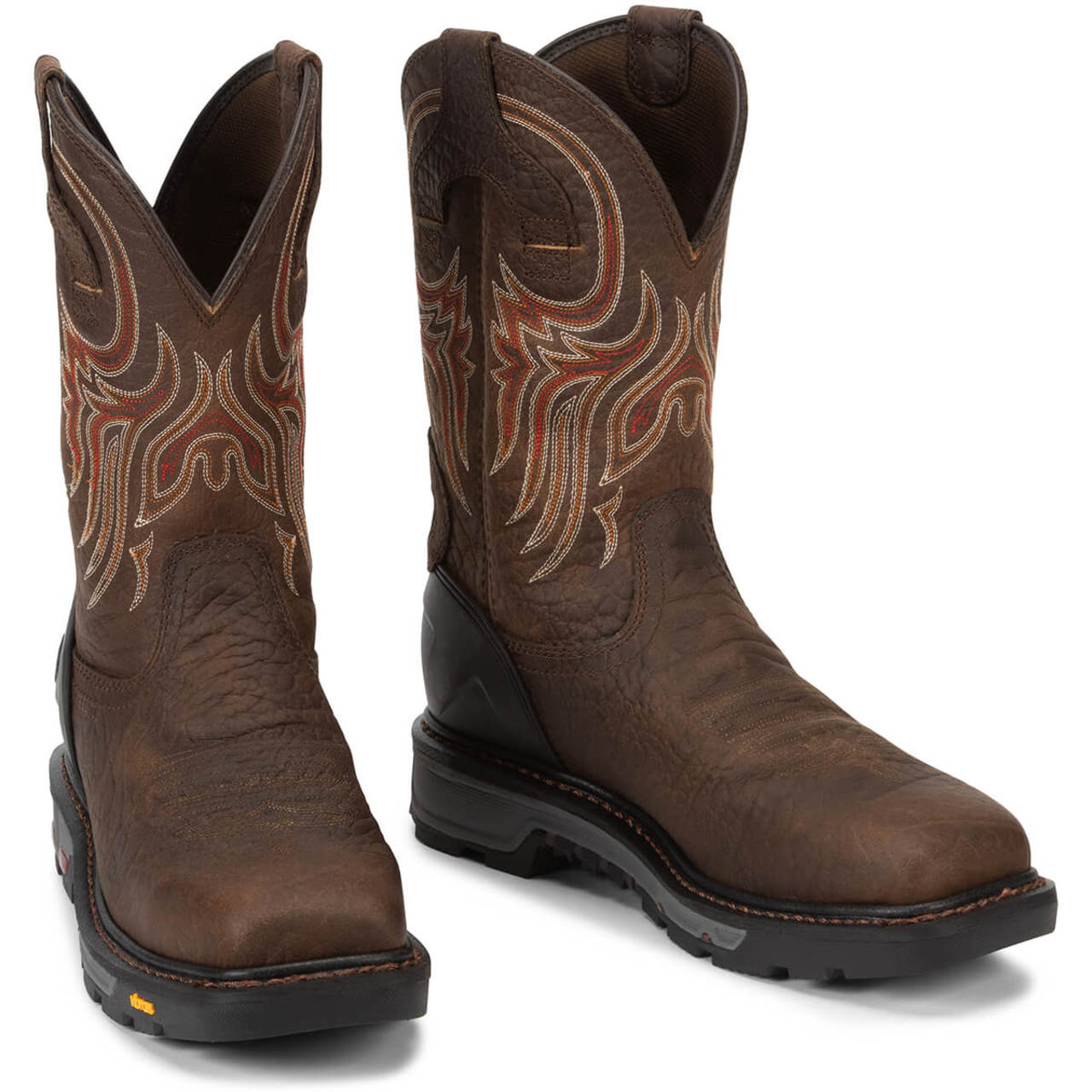 Justin Men's Driscoll 11" Waterproof EH Steel Toe Boots, WK2111, Brown