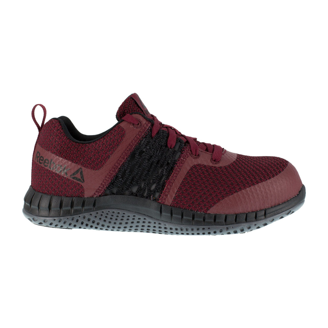 Reebok Women's Print Work Composite Toe Burgundy Athletic Work Shoe - RB248 (Size 12 Wide)