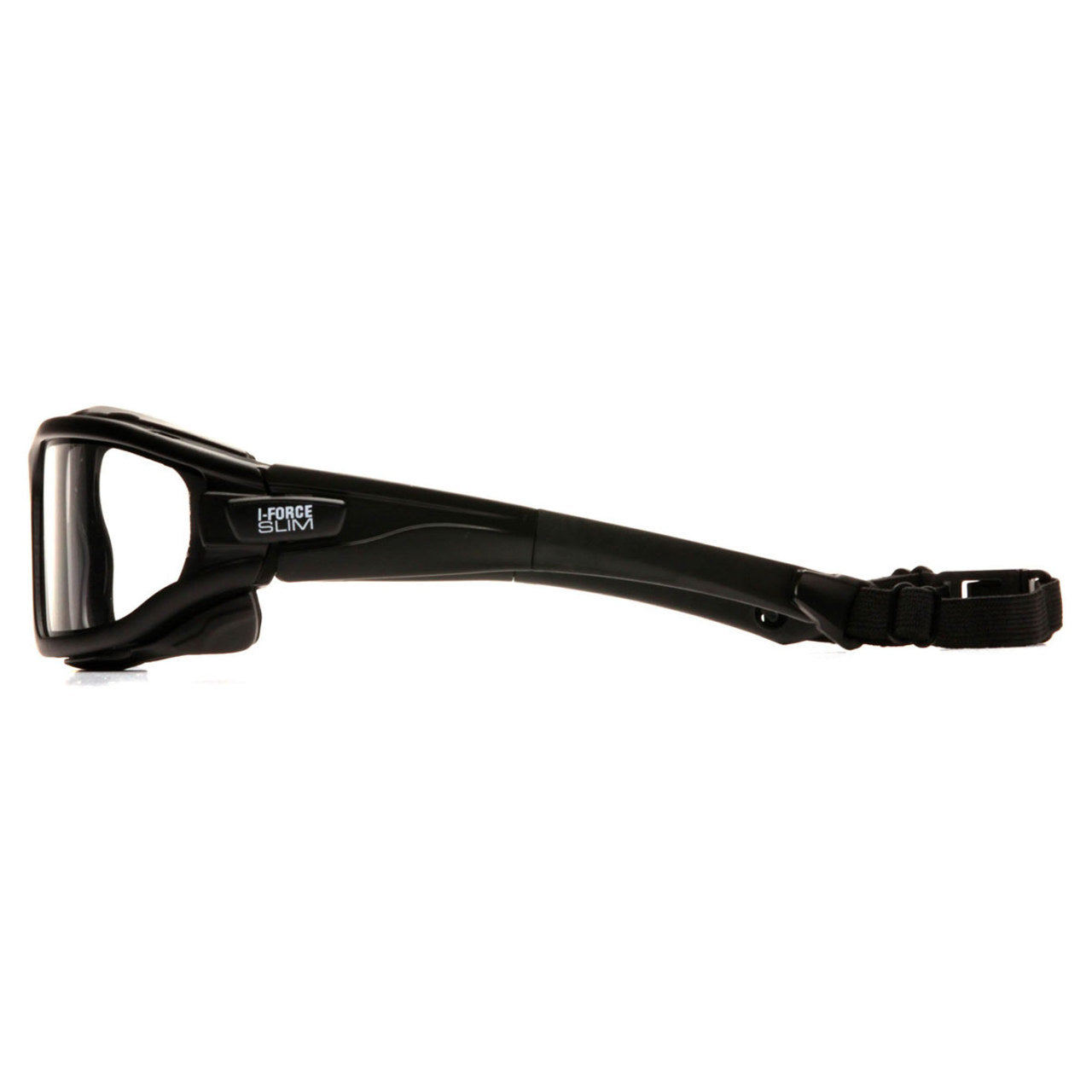 Pyramex I-Force Slim Dual Pane Sealed Safety Glasses, H2X Anti-Fog Lens, Black Frame/Strap