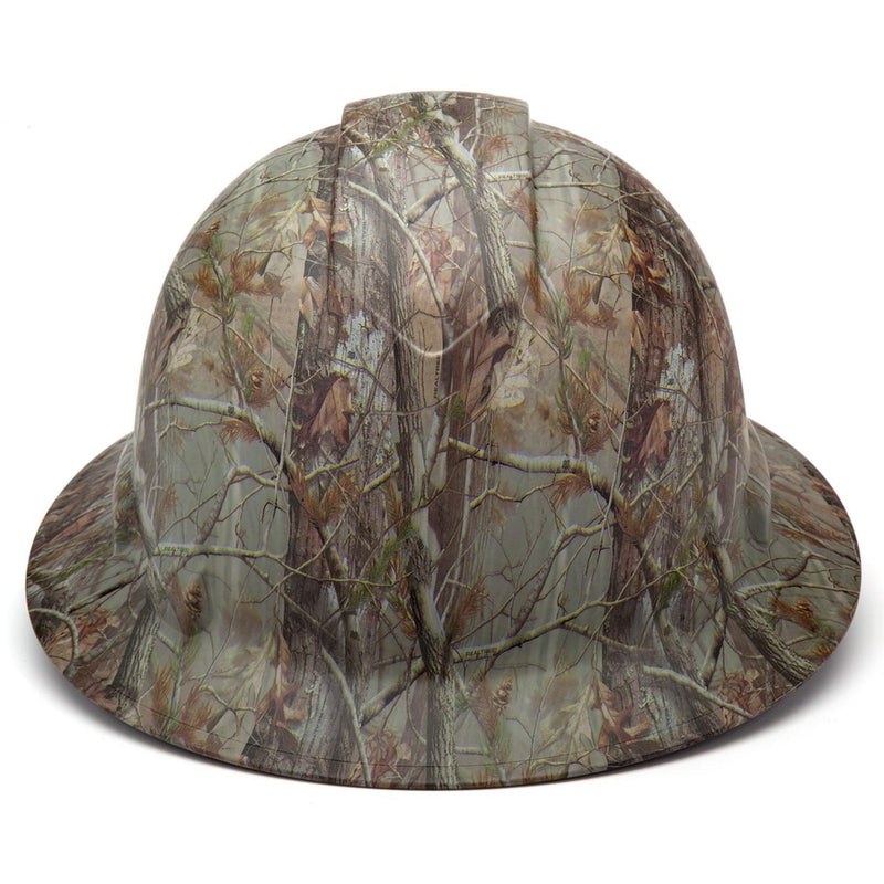 Custom Pyramex Ridgeline HD Full Brim Hard Hat, 4-Point Ratchet Suspension