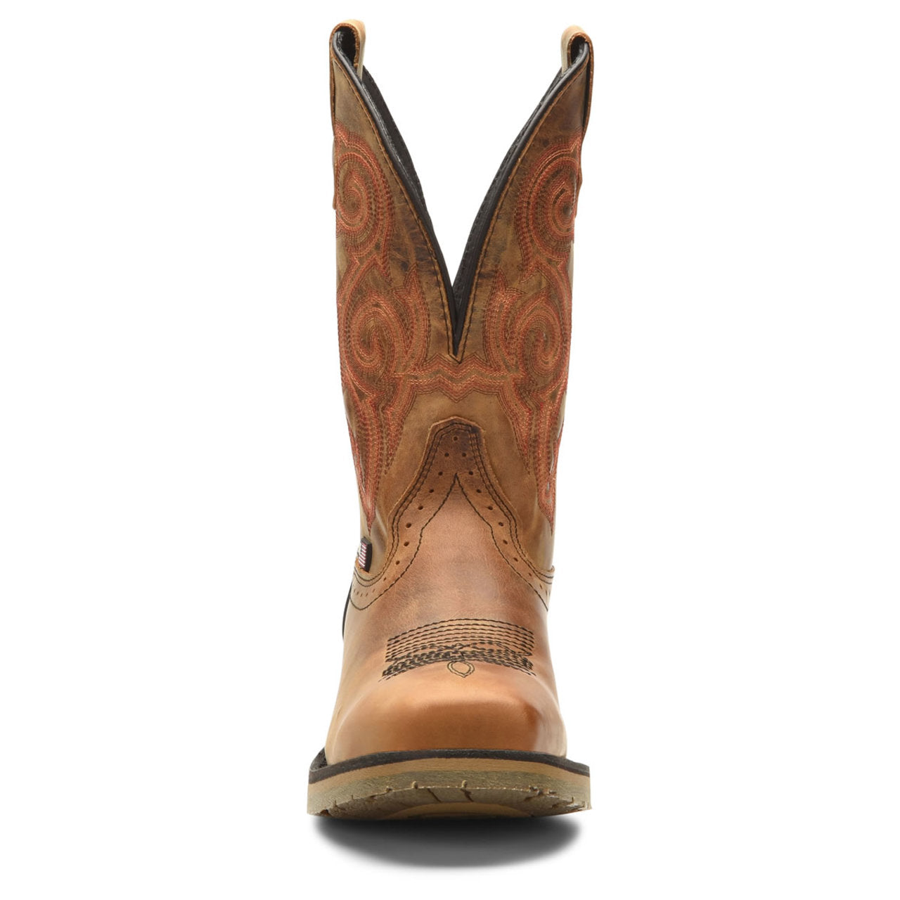 Double-H Boots Men's Bertram 11" Roper Steel Toe Boots, DH4560, Brown