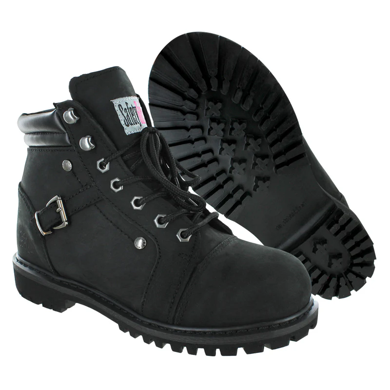 Safety Girl Women's Fusion Steel Toe Work Boots Black – Safety Gear