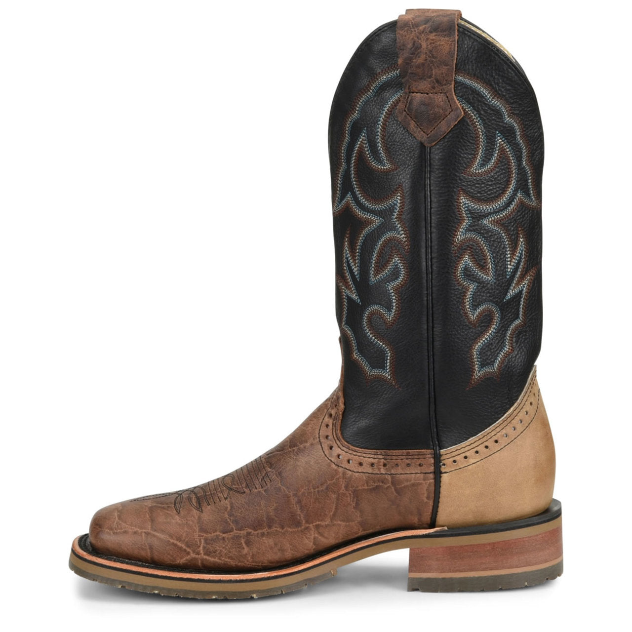 Double-H Boots Men's Grissom 12" Roper Soft Toe Boots, DH4644, Brown