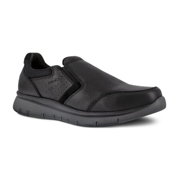 Rockport Works Men's Primetime Casuals Slip-On ESD Steel Toe Shoes, Black - RK5715