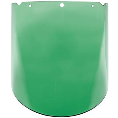 MSA V-Gard Green Tint Anti-Fog Polycarbonate Molded Visor, 9.25in x 17in x .098in - 10115845