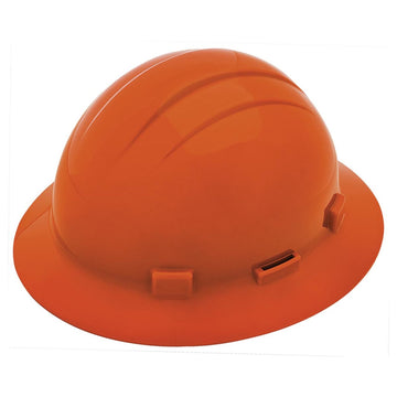 Delta Plus Americana Full Brim Slotted Hard Hat, 4-Point Ratchet Suspension