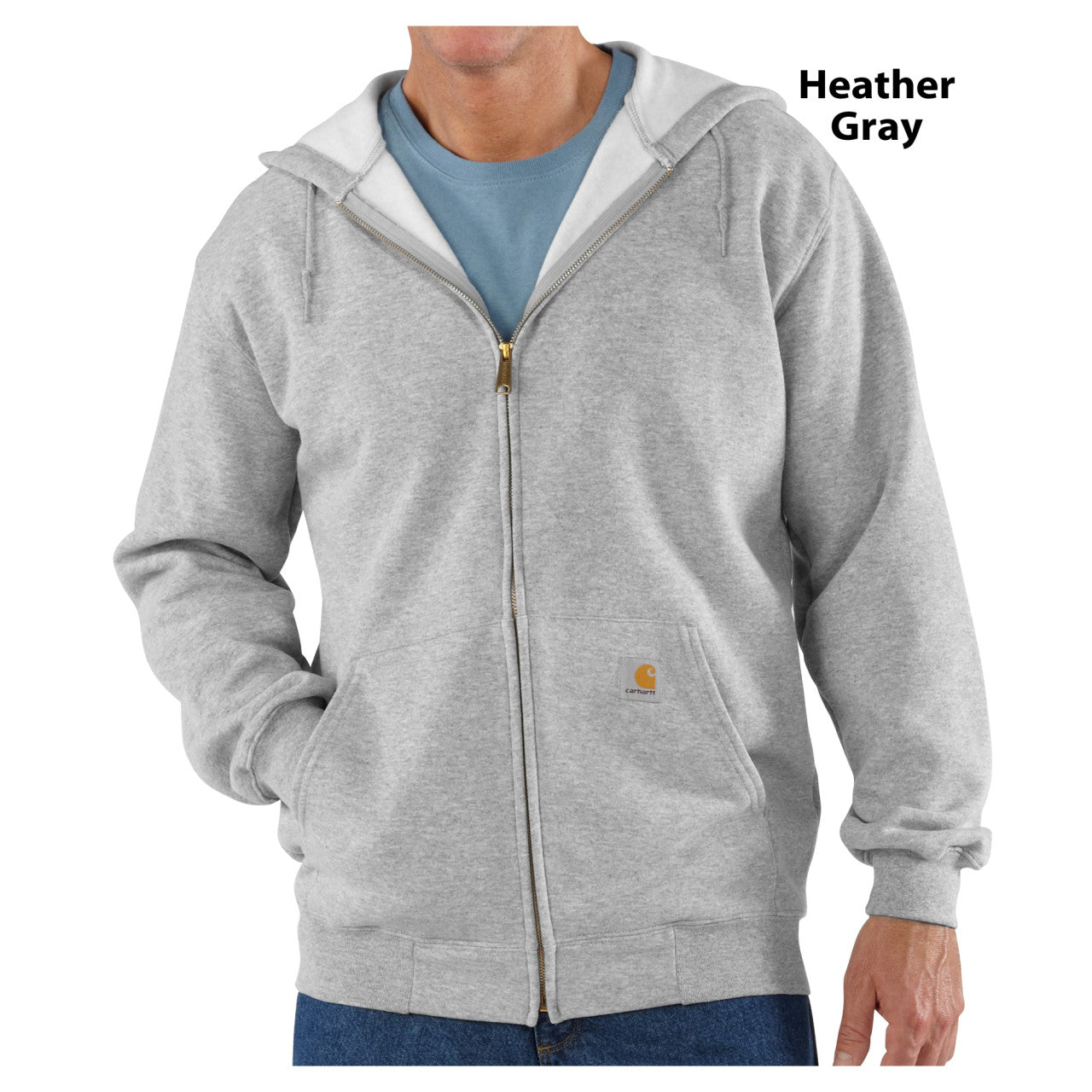 Carhartt Midweight Fleece Zip Front Hooded Sweatshirt - K122