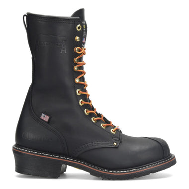 Carolina Men's Linesman 10" EH Soft Toe Boots, 905, Black Oiltan