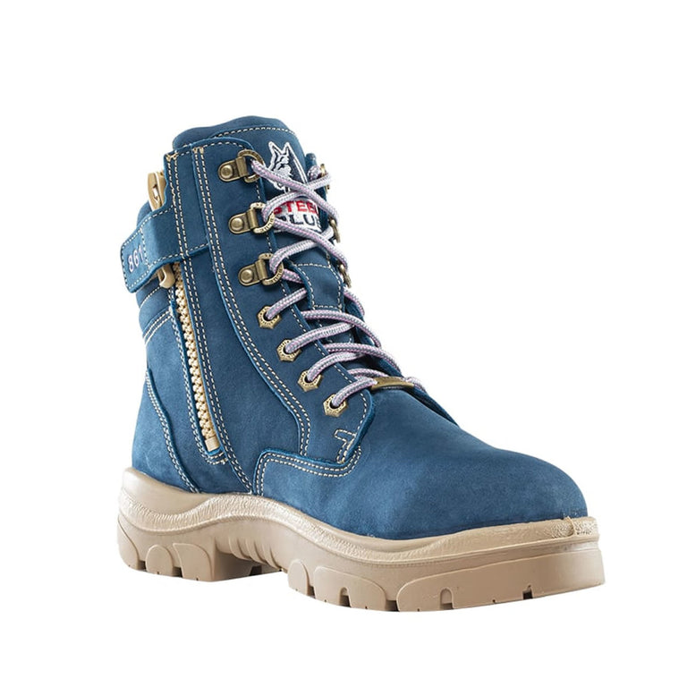 Steel Blue Ladies Southern Cross 6" EH Steel Toe Boots, 812861W, Blue