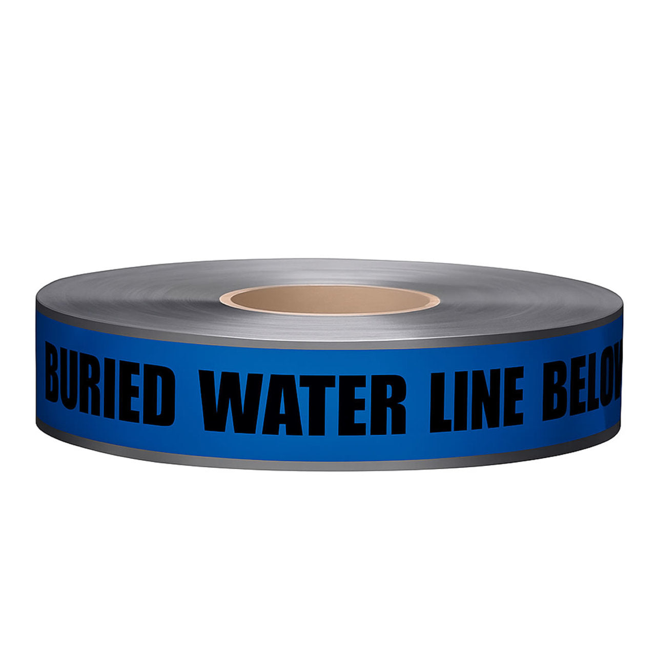 Underground Warning Tape - Caution Water Line Below, 6in x 1000ft