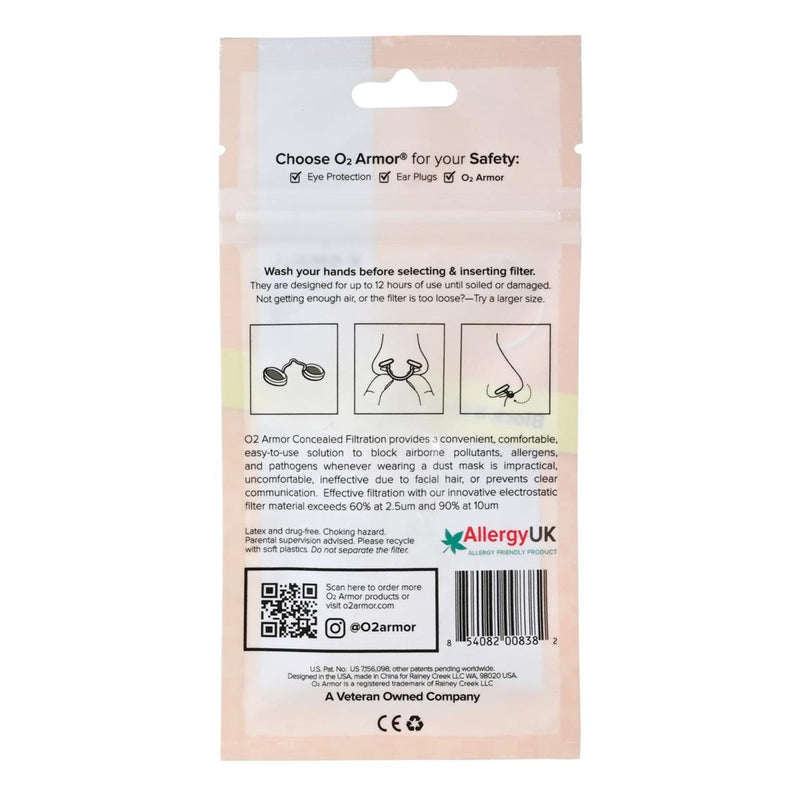 O2 Armor Nose Filter - 10 Pack