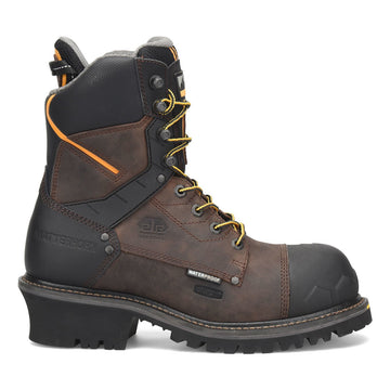 Matterhorn Men's Birle Steadfast 8" Logger Waterproof EH Composite Toe Boots, MT2558, Brown