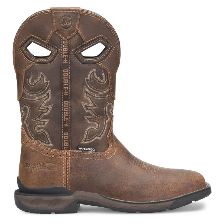 Phantom Rider Men's Wilmore 11" Roper Waterproof Soft Toe Boots, DH5380, Brown