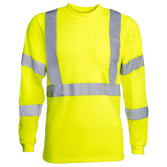 Custom Rugged Blue Type R Class 3 High-Vis Wicking Long Sleeve T-Shirt