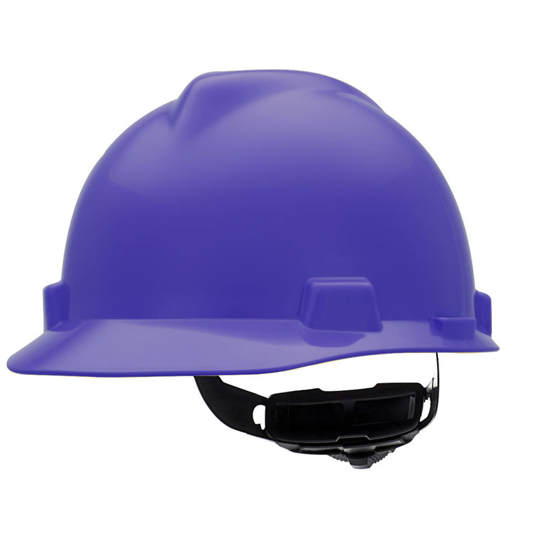 MSA V-Gard Cap Style Hard Hat Fas-Trac III Ratchet Suspension