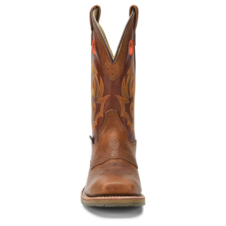 Double-H Men's Mickey 13" Roper Steel Toe Boots, DH5400, Brown