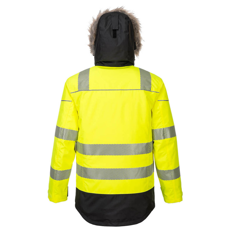Portwest Men's Hi-Vis Winter Parka Jacket - PW369
