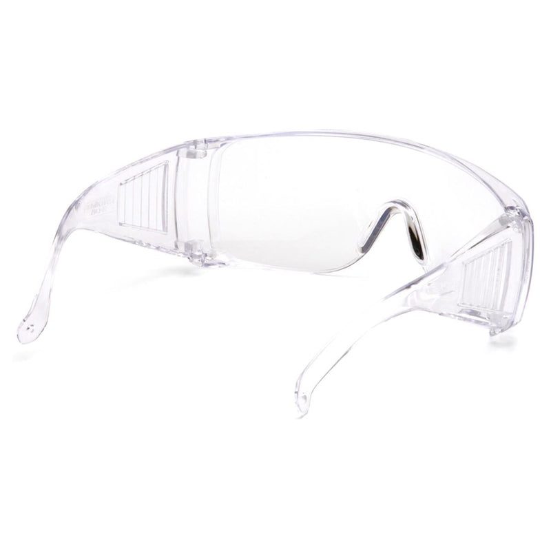 Pyramex Solo Visitor Safety Glasses, Clear Lens, Clear Frame - 12/Pack